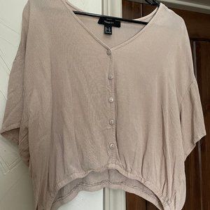 Forever 21+ | Dusty Cream Crop Top | Size 1X